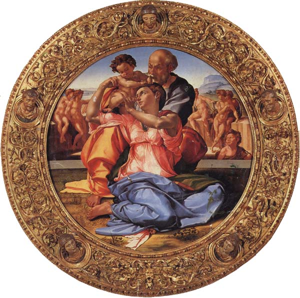 Michelangelo Buonarroti The Holy Family with the Young St.John the Baptist